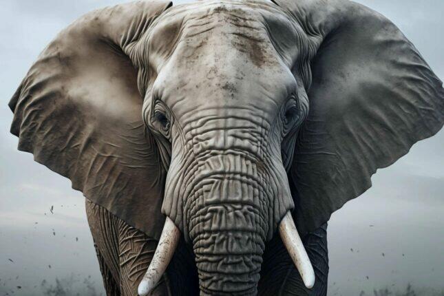 Glasschilderij - Exclusive - Liggend - Olifant Gelder - meubelboutique.nl