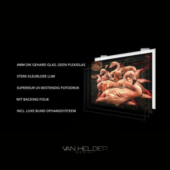 VanHelderDesignExlcusive_800x_1e40d58e-3314-4058-9d42-140a98d621fb Glasschilderij - Exclusive - Staand - Vrouw met Roze Bloemen Amber - meubelboutique.nl